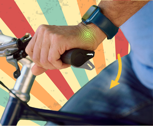 Stoßdämpfender Fahrradgriff am Lenker – Velospring Komfort