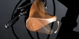 Velospring, ergonomische Fahrradgriffe, gefederte Fahrradgriffe, Klaus Mildenberger, Holzgriffe, Fahrradgriffe aus Holz