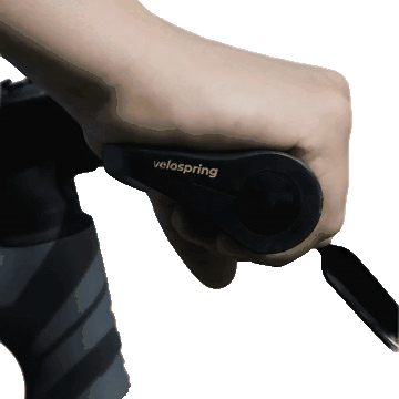 ErgoL Ergonomischer Lenker mit Federung & Vormontierten Griffen