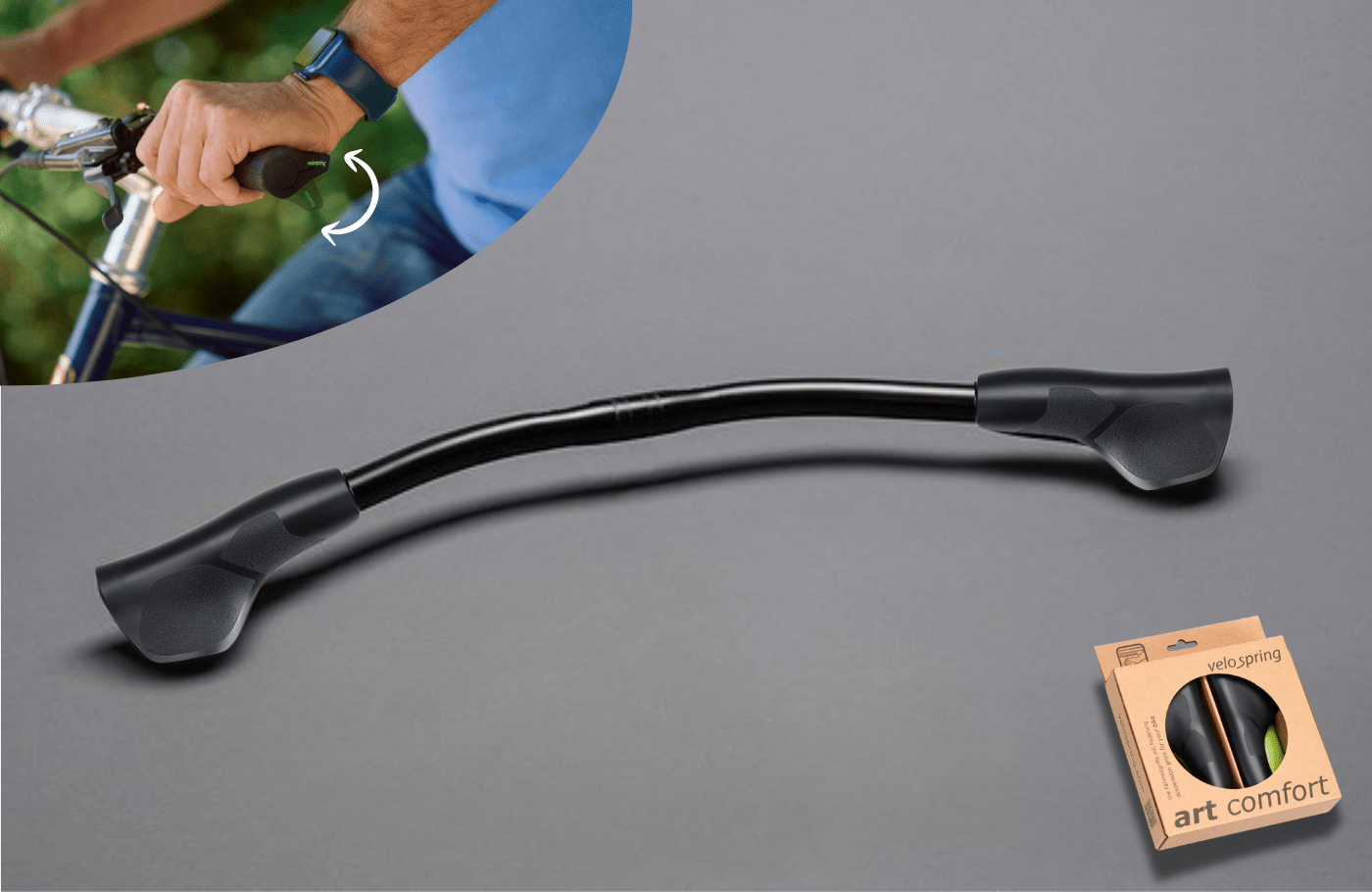 fahrradlenker mit federung Ergotec Moon Riser - Federated Handlebar for ErgoL Comfort – Velospring
